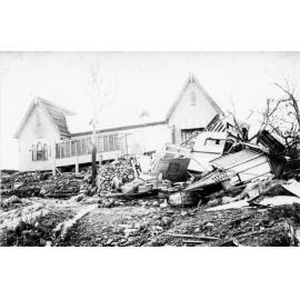Damage to the sub-deanery of St. James Cathedral in Cleveland Terrace, Melton Hill, Townsville, 1903 