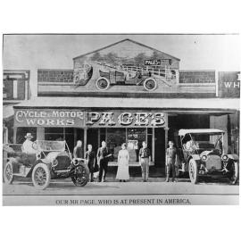 Pages Cycle and Motor Works, Flinders Lane (Ogden Street), Townsville, 1913 