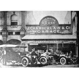 Premises of J. Chamberlain and Co., Garage, 1913