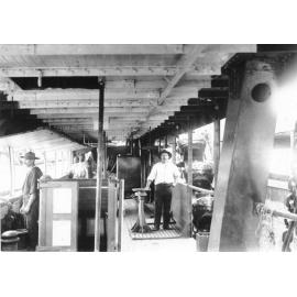 On board Hopper dredge "Octopus", Townsville, ca.1900 