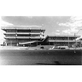 Customs House decorated with flags, Walker Street, Townsville