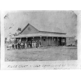 Police court and Gold Commissioners office, Millchester, Charters Towers goldfield, 1872