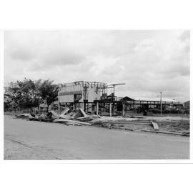 The Italo-Australian clubhouse in Fleming Street, Aitkenvale, showing damage caused by Cyclone Althea 