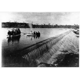 The Governor and the Premier at the Burdekin River weir, 1903 
