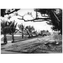 Restoration work on the Strand after Cyclone Althea. 