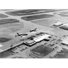 The Townsville Airport terminal at Garbutt, aerial view. 