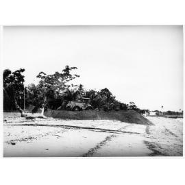 Restoration work on the Strand beach after Cyclone Althea. 