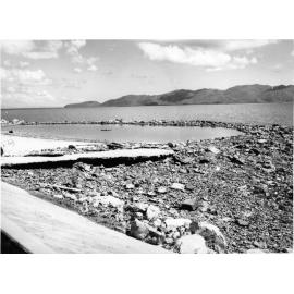 Damage to the Coral Sea Memorial Rockpool, Kissing Point, caused by Cyclone Althea. 