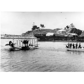Flying boat in Ross Creek, Townsville, 24th August, 1925. 