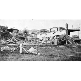 The remains of Townsville General Hospital's Harvey Ward, after it was destroyed by Cyclone Leonta 