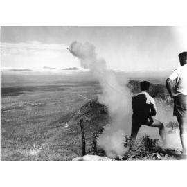 Firing transmission line Mount Stuart, N.E.A., 5 January 1967 