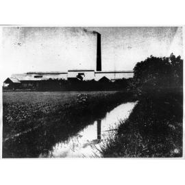 Pioneer Sugar Mill, showing the irrigation channel, 1907