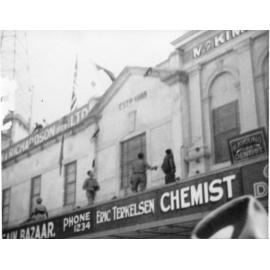 Victory celebrations in Flinders Street, Townsville, 1945