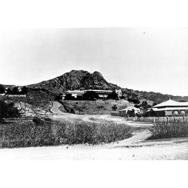 Townsville hospital and nearby houses, North Ward, 1905 