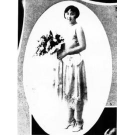Miss Betty Ferguson at the Golf Club Ball, Townsville, 1928 