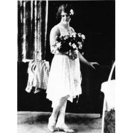 Miss Nancy Garbutt at the Amateur Race Club Ball, Townsville, 1928 