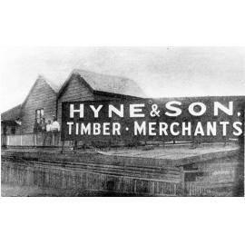 Hyne and Son, West End Timber Yard, Flinders Lane, Townsville, 1916