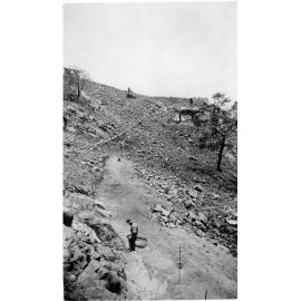 Castle Hill road under construction, Townsville 1935 