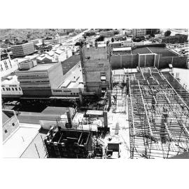 Commonwealth Bank during construction, Flinders Street, Townsville, 1976. 