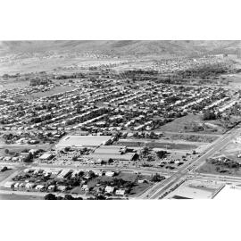 Aerial view of Nathan Shopping Plaza, Aitkenvale, Townsville, 1977
