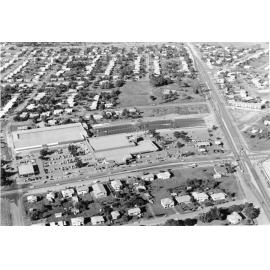 Aerial view of Nathan Shopping Plaza, Aitkenvale, Townsville, 1977