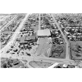 Aerial view of Nathan Shopping Plaza, Aitkenvale, Townsville, 1977