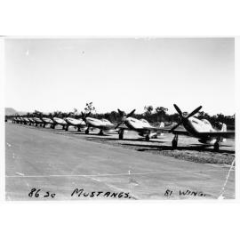 [86 50 Mustangs, 81 wing for occupational forces in Japan, RAAF Base Garbutt, Townsville, 1945 or 1946]. 
