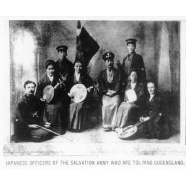 Japanese officers of the Salvation Army who are touring Queensland, 31 July 1905
