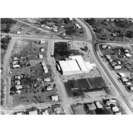 Aerial view of Nathan Plaza Shopping Centre, Townsville, 3 August 1970