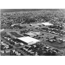 Extensions to the Nathan Shopping Plaza, Townsville, 1977. Aerial view. 