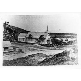 St. James - the original Anglican church at the junction of Denham and Eyre Streets, and Cleveland Terrace, "Church" hill, Townsville. 