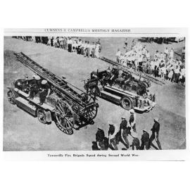 Townsville Fire Brigade squad during second world war. 