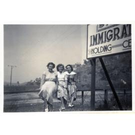 Staff of the Stuart Immigration Holding Centre, Mrs Glinsky, Pat Nugent and Alma "Glen" Beazley