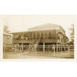 Murgatroyd residence at 52 Armstrong Street, Hermit Park, showing the sign on the front fence designating it as an Air Raid Post during World War II