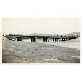 Construction of the Three Mile Creek bridge, Townsville, 19th October, 1933