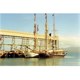 Tall ships, Townsville harbour, 1988. 