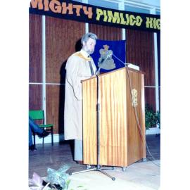 Alderman Mike Reynolds, speaking at a Pimlico State High School function, Townsville 