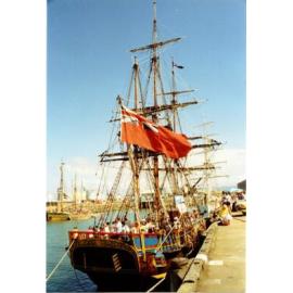 Tall ships, Townsville harbour, 1988. 
