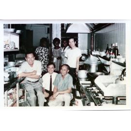 Staff in the kitchen of the Hong Kong Restaurant, Townsville, late 1960's