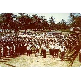 ANZAC Day ceremony at the Cenotaph, the Strand, Townsville, 25 April 1963