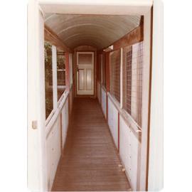 Overhead walkway from the Health Department to the Town Hall building, Townsville, 1978