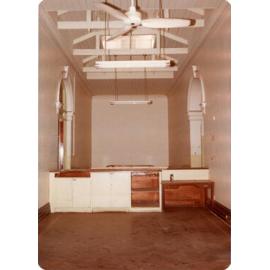 Looking out from the rates department of the Town Hall building, Flinders Street, Townsville, 1978