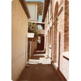 Passageway at the rear of the Town Hall building, Ogden Street, Townsville, 1978