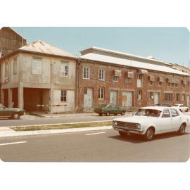 Buildings at the rear of the Town Hall building, Ogden Street, Townsville, 1978