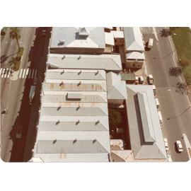 Roofs of the Market Reserve and City Buildings, Flinders and Ogden Street, Townsville, 1978