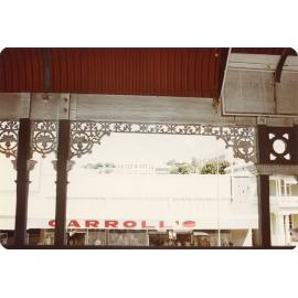 Architectural details of the verandah, Town Hall, Flinders Street, Townsville, 1978