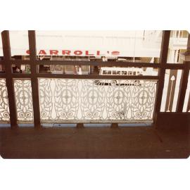 Architectural details of the verandah, Town Hall, Flinders Street, Townsville, 1978