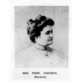Mrs. Fred Johnson, Mayoress of Charters Towers, 1903