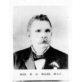 The Honourable E.D. Miles, M.L.C., Charters Towers, 1903