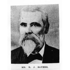 Mr R.J. Sayers, chairman of the Charters Towers Stock Exchange, 1903